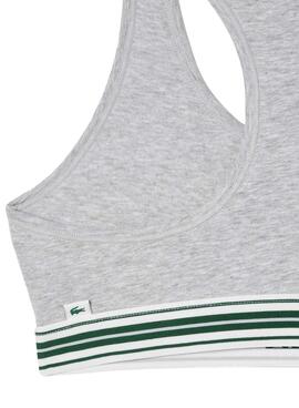 Brassière Lacoste Heritage Gris pour Femme