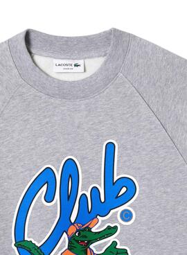Sweat Lacoste Club Gris pour Homme et Femme