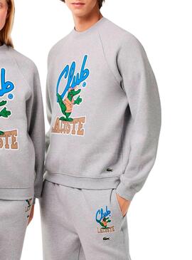 Sweat Lacoste Club Gris pour Homme et Femme