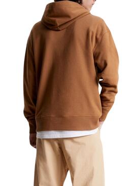 Sweat Tommy Jeans Signature Camel pour Homme