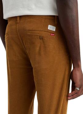 Pantalon Chino Levis Velours côtelé Camel pour Homme