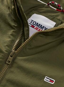 Veste Tommy Jeans Essential Padded Vert Homme