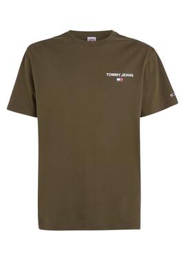 T-Shirt Tommy Jeans Linear Back Vert Homme