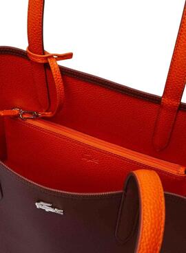 Sac à main Lacoste Shopping Reversible Orange Femme