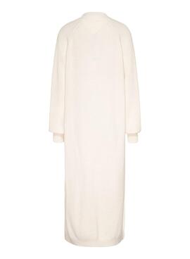 Robe Tommy Jeans Maquette Neck Beige Femme