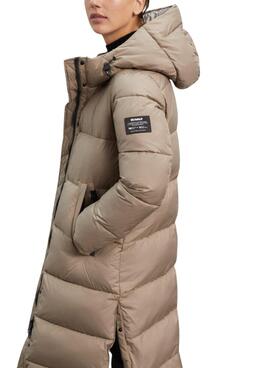 Veste Ecoalf Robson Brun pour Femme