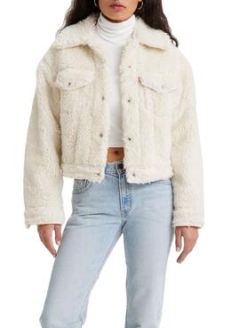 Veste Levis Camionneur Baby Bubble Sherpa Beige