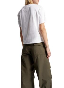 T-Shirt Tommy Jeans Classic Leo pour Femme Blanc