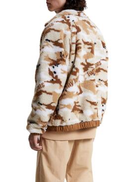 Veste Tommy Jeans Sherpa camouflage pour Homme