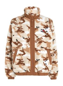 Veste Tommy Jeans Sherpa camouflage pour Homme