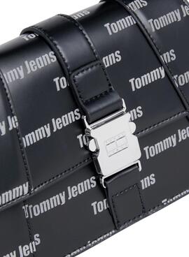 Sac à main Tommy Jeans Alimentation Print Logos Noire Femme