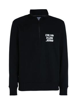 Sweat Calvin Klein Jeans Futur 3D Noire Homme