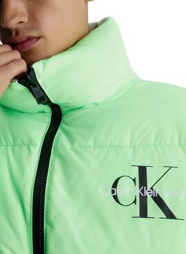 Doudoune Calvin Klein Reversible Années 90 Beige Homme