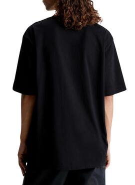 T-Shirt Calvin Klein Vertical Institutional Noire