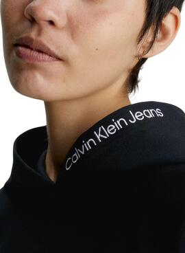 Sweat Calvin Klein Jeans Milan Capuche Noire