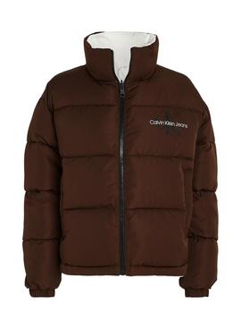 Doudoune Calvin Klein Jeans Reversible 90S Brun