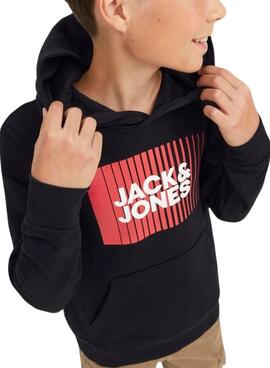 Sweat Jack & Jones Corp. Logo Noire Garçon
