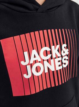 Sweat Jack & Jones Corp. Logo Noire Garçon