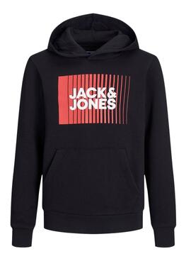 Sweat Jack & Jones Corp. Logo Noire Garçon