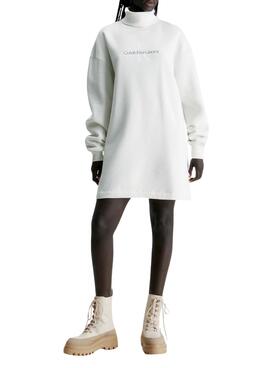 Bootss Calvin Klein Jeans Flatforme Lace Beige Femme