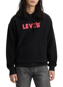 Sweat Levis Relaxed Graphic Noire pour Homme