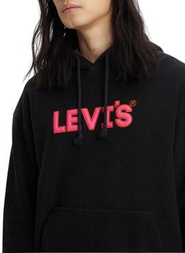 Sweat Levis Relaxed Graphic Noire pour Homme