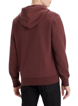 Veste Levis Original Fermeture éclair Bordeaux Homme