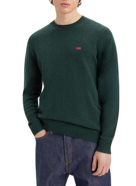 Pull Levis Original Vert pour Homme
