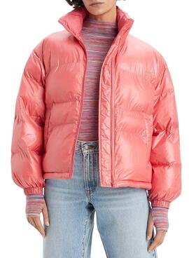 Veste Levis Retro Puffer Rose pour Femme