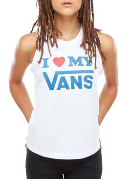 T-Shirt Vans Love White Femme