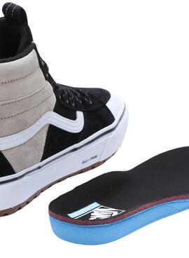 Baskets Vans UA Sk8 Hi Noires et Beige pour Homme