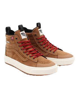 Baskets Vans UA Sk8 Hi Brun pour Homme