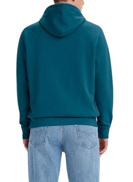 Sweat Levis Standard Graphic Capuche Bleu Homme