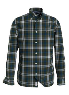 Chemise Tommy Hilfiger Tartan Vert pour Homme