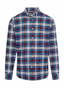 Chemise Tommy Hilfiger Brushed Tartan Multi Homme