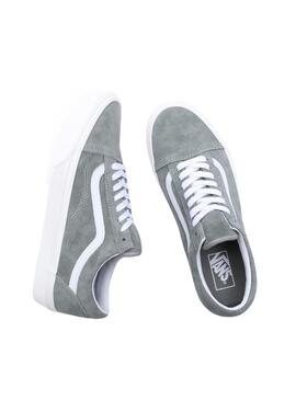 Baskets Vans Old Skool Gris pour Femme