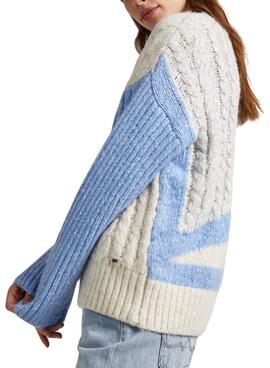 Pull Pepe Jeans Erin Blanc pour Femme