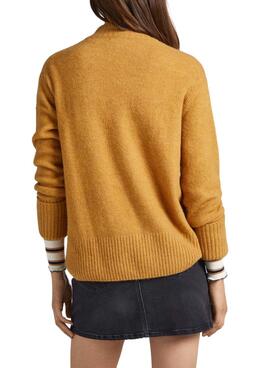 Pull Pepe Jeans Denisse Perkins Camel pour Femme