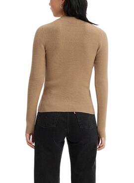 Pull Levis Rib Batwing Camel pour Femme