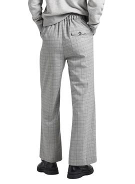 Pantalon Pepe Jeans Romy Gris Cadres pour Femme