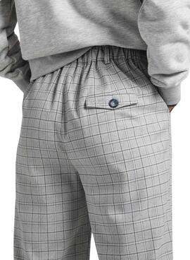 Pantalon Pepe Jeans Romy Gris Cadres pour Femme