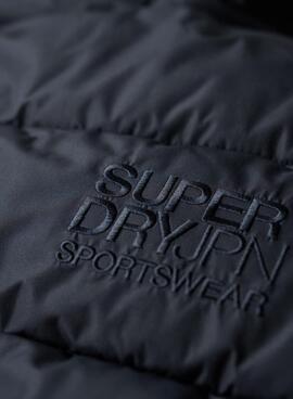 Veste Superdry Sports Puffer Bleu Marine Homme