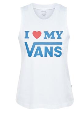 T-Shirt Vans Love White Femme