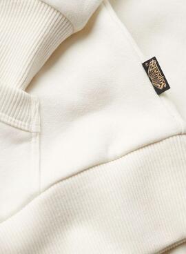 Sweat Superdry Tattoo Blanc pour Femme