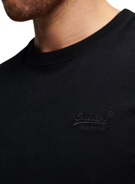 T-Shirt Superdry Vintage Logo Noire pour Homme