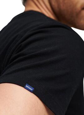 T-Shirt Superdry Vintage Logo Noire pour Homme