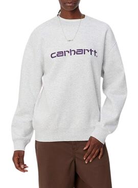 Sweat Sweat Carhartt Gris pour Femme