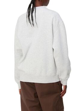 Sweat Sweat Carhartt Gris pour Femme