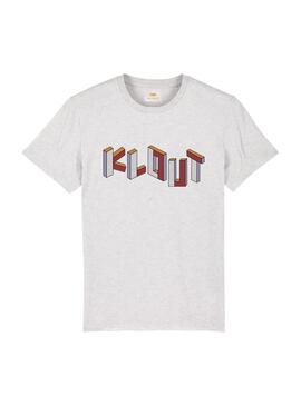 T-Shirt Klout Art Gris Unisex