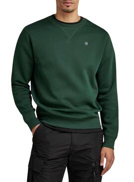 Sweat G-Star Premium Core Vert pour Homme